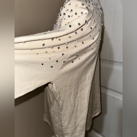 linea by louis dell'olio jeweled lightweight sweater - Picture 5 of 12